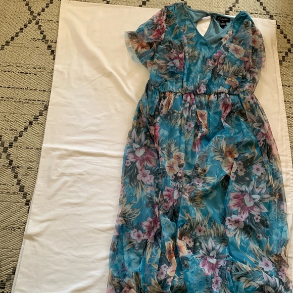 Gently Loved Long Floral Dress - Picture 1 of 7